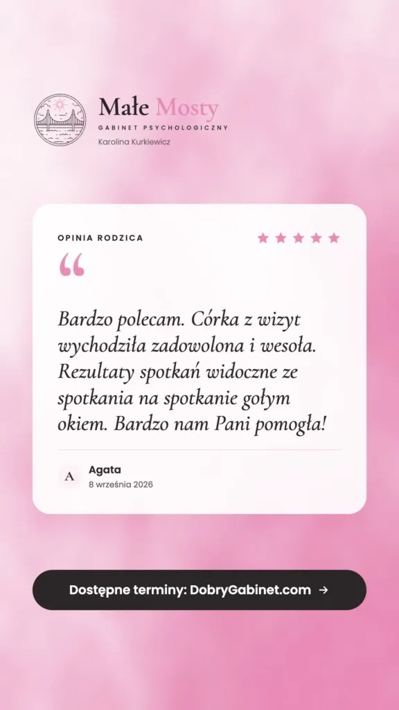 Zrzut ekranu z opinią o specjaliście