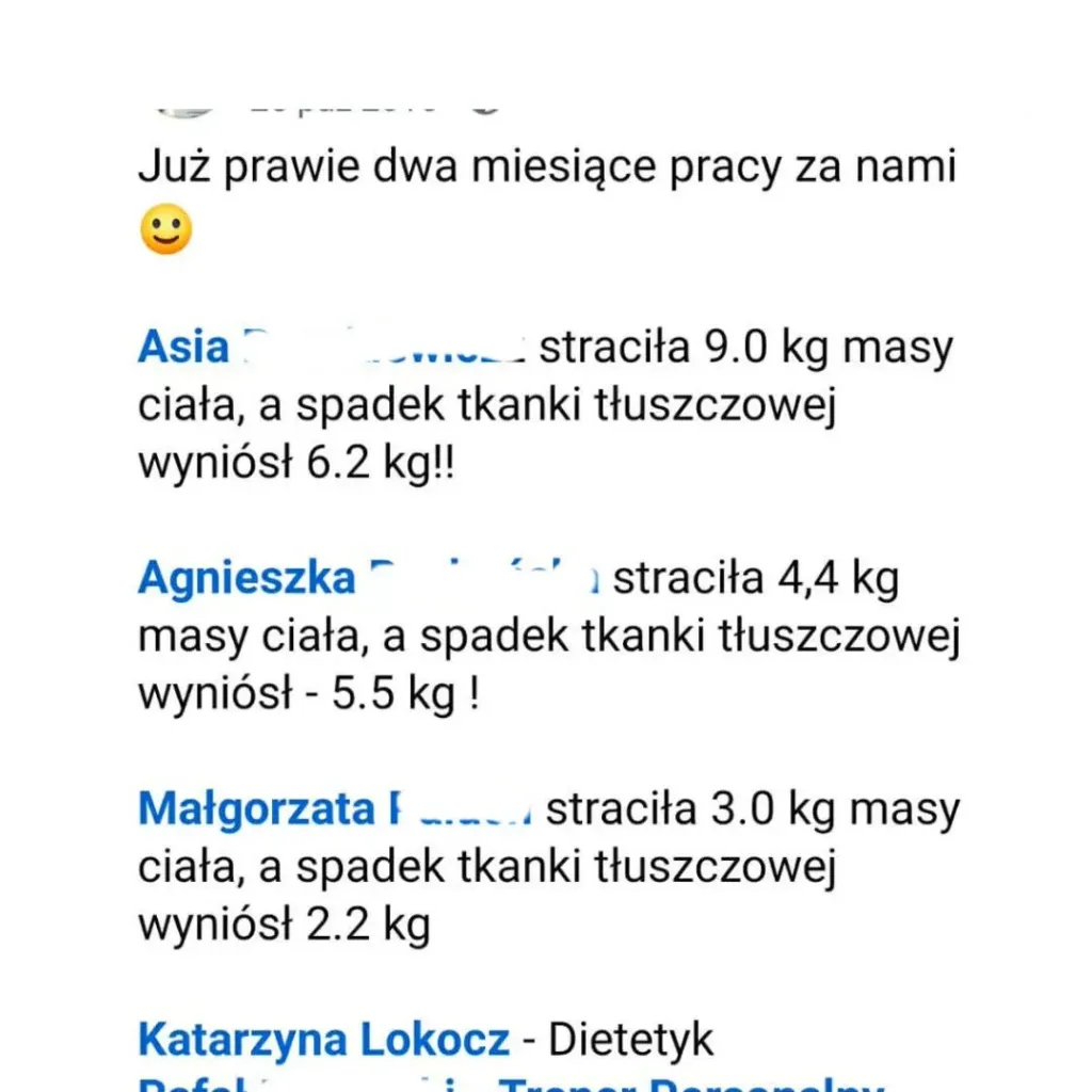 Zrzut ekranu z opinią o specjaliście